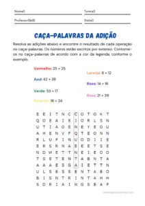 Caca Palavras De Matematica - Clickandgo